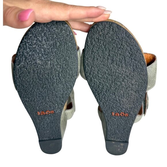 TAOS Carousel Wedge Sandals Suede Upper 40 - Picture 6 of 7
